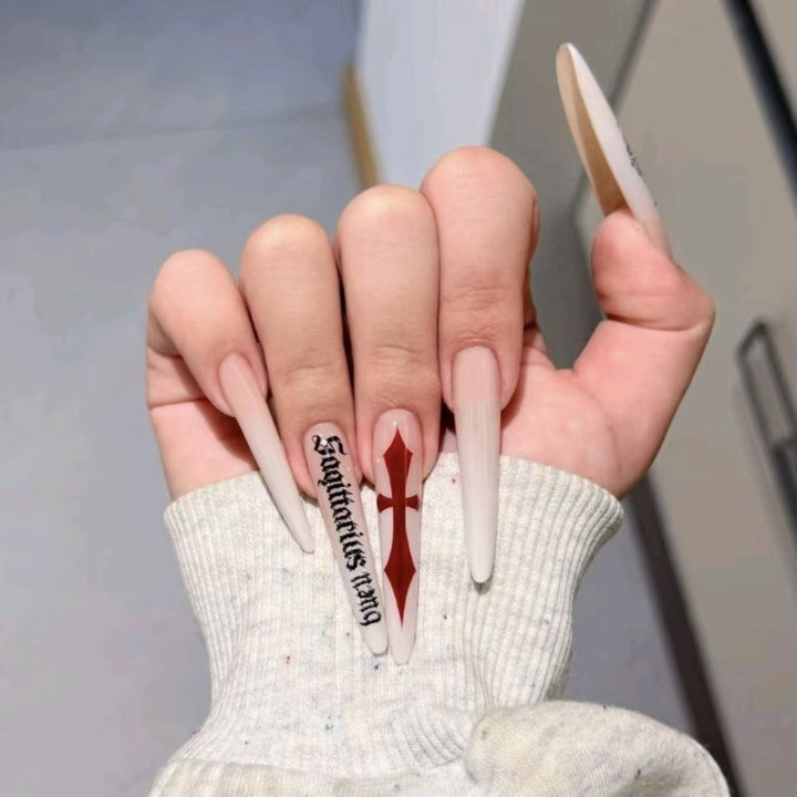Glossy Acrylic Nail Extensions Bowlift
