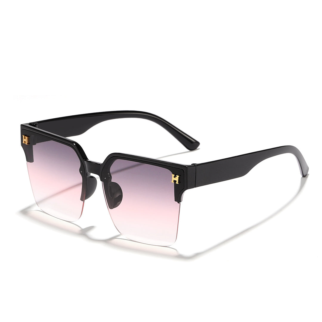 Women's modern square sunglasses with transparent frame Bowlift