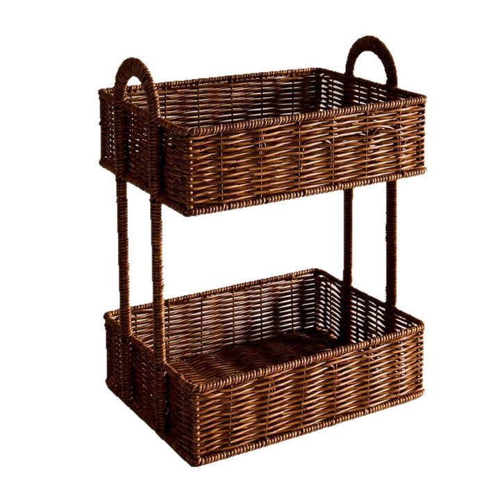 Bathroom shelf entirely made of rattan Bowlift