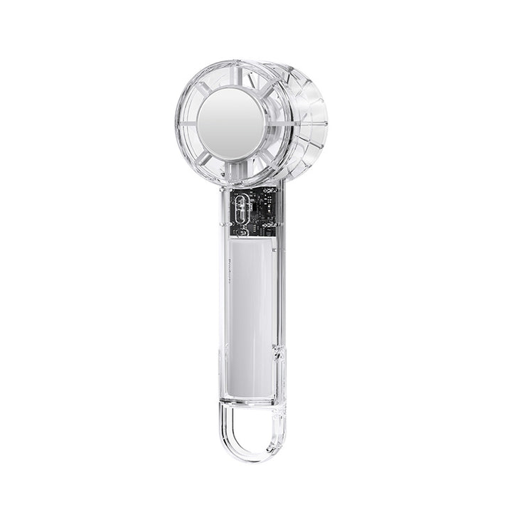 Ladies Portable Hand Fan with Integrated Mirror Bowlift