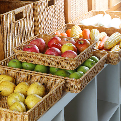 Natural Woven Storage Tray Bowlift
