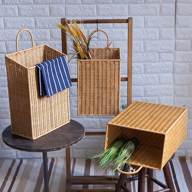 Unisex storage basket with practical carrying handle Bowlift