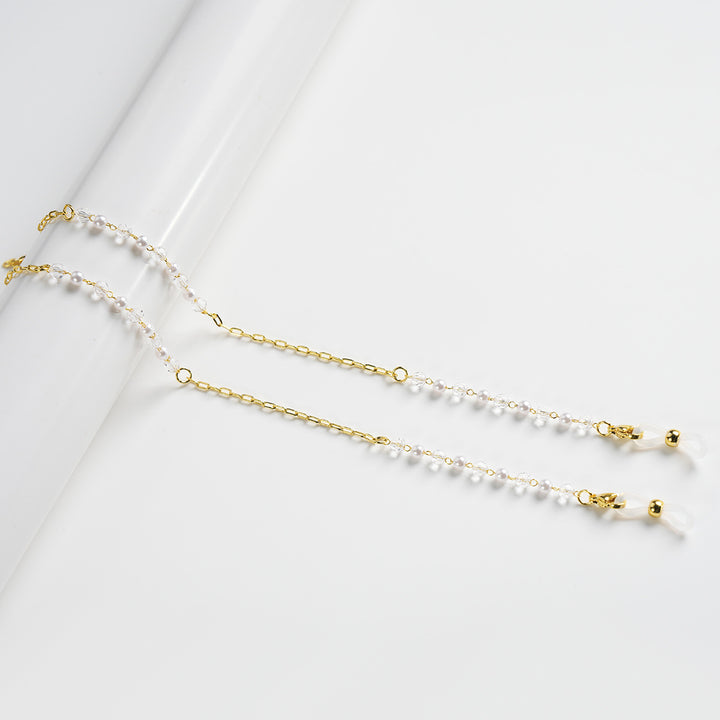 Elegant Beaded Chain Eyewear Holder Bowlift