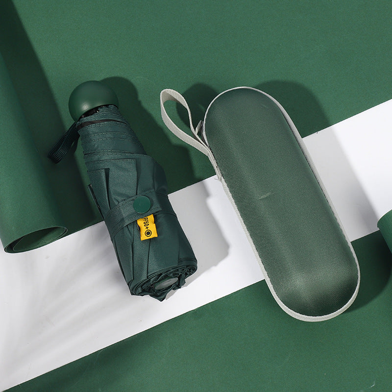 Women Compact Travel Umbrella with Storage Sleeve Bowlift