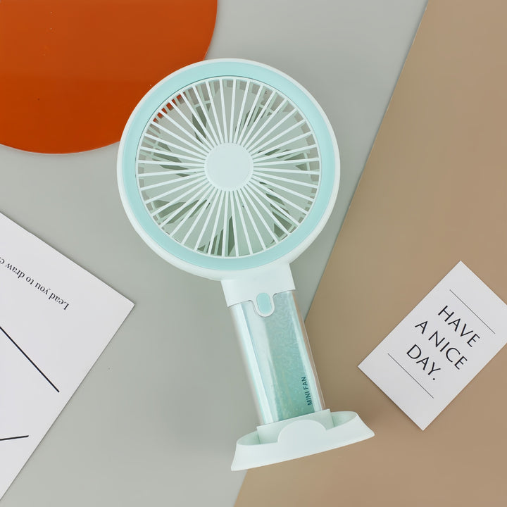 Ladies Portable Mini Fan with Water Mist Sprayer Bowlift