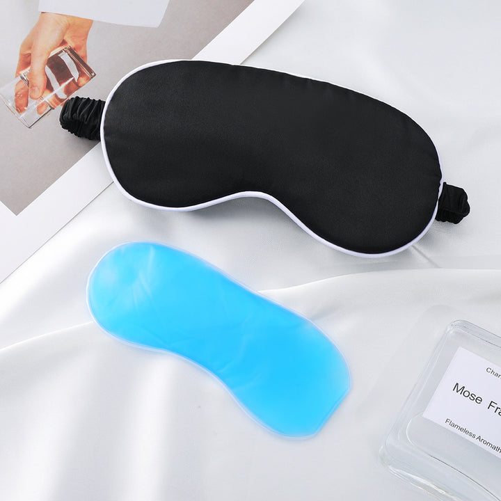 Women's nan silky soft sleep mask with removable gel cooling pad and adjustable comfort strap Bowlift