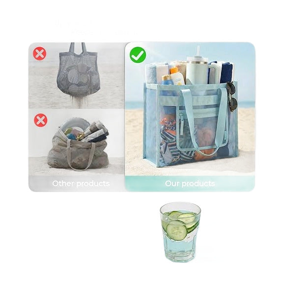 Transparent shopping bag with elegant details Bowlift