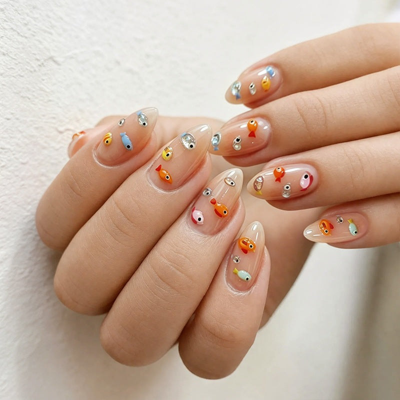 Nail art set with creative animal and fish motifs Bowlift