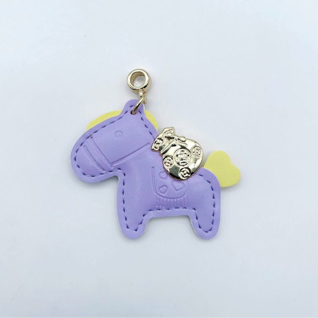 Animal-Shaped Leather Keychain Bowlift