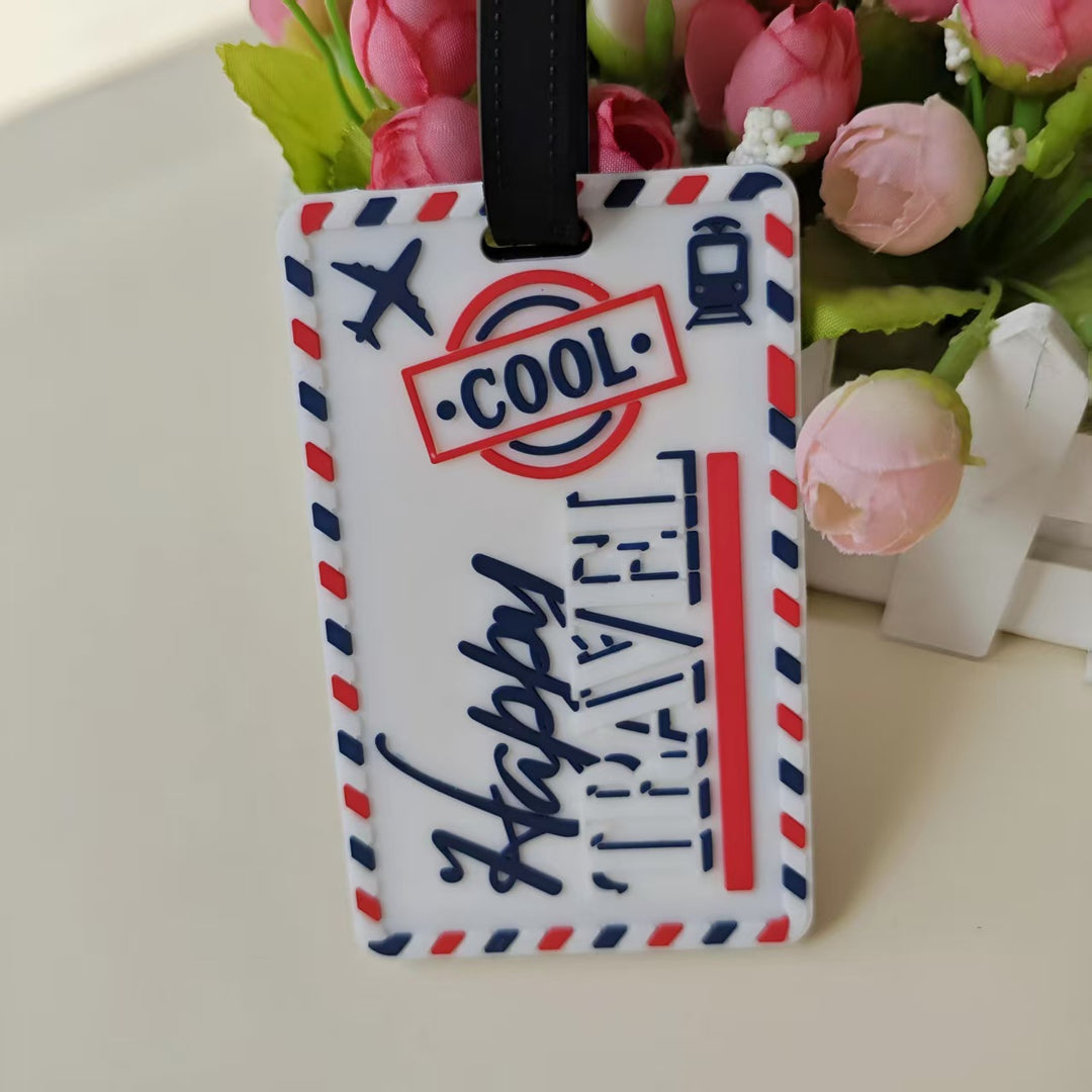 Unisex Retro Puzzle-Themed Luggage Tag Bowlift