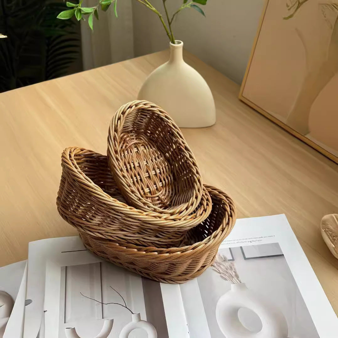 Decorative Woven Serving Basket Bowlift