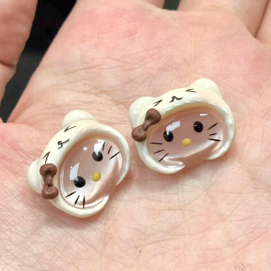 Artifical nails with Playful Animal Design Bowlift