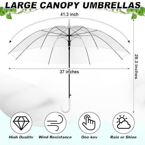 Ladies Transparent Umbrella with Elegant Design Bowlift