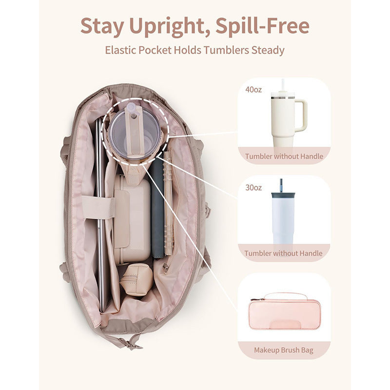Fashionable and Spacious Tote Bag with Removable Compartments Bowlift