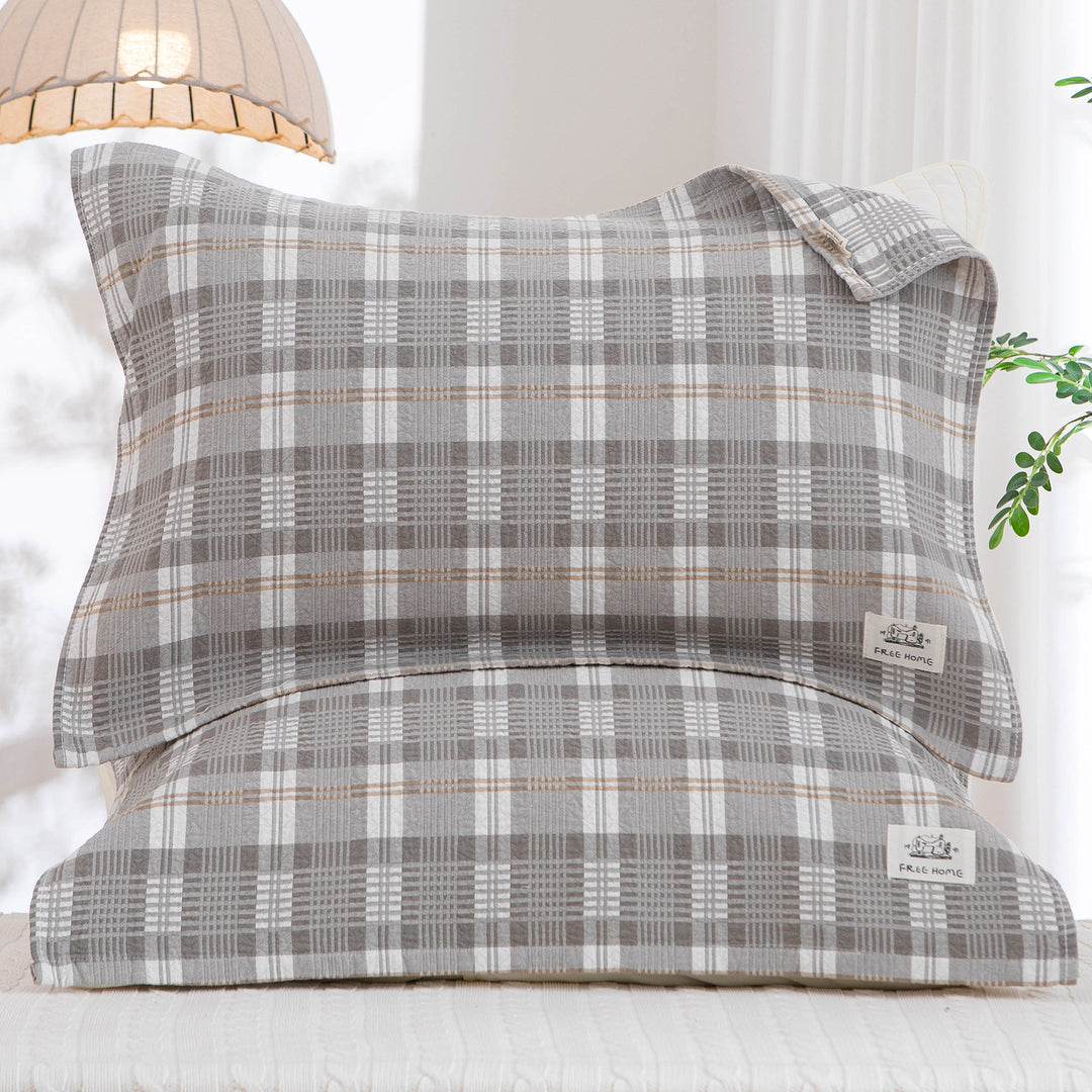 Women's pillowcase with modern checkered pattern Bowlift