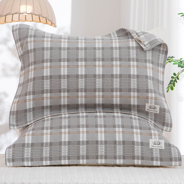 Women's pillowcase with modern checkered pattern Bowlift