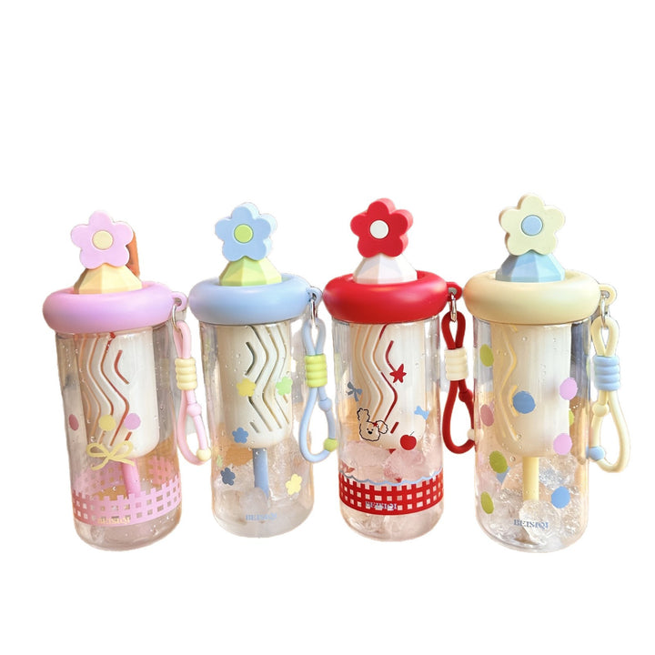 Unisex drinking cup with designs and silicone lid Bowlift