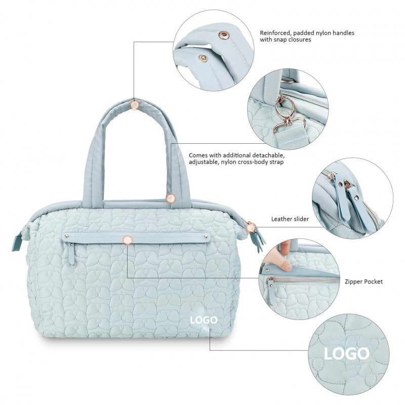 Quilted Multi-Purpose Travel Duffel Bag Bowlift