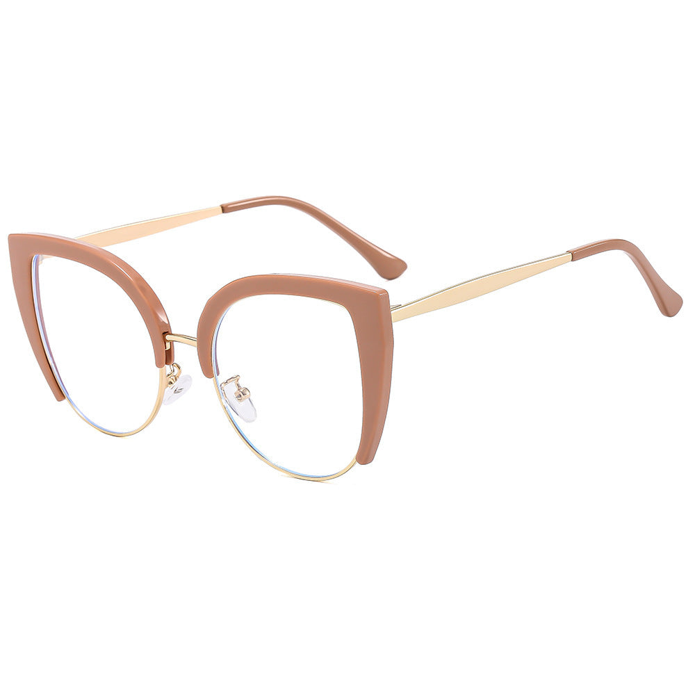 Women Fashion Cat-Eye Glasses made of Plastic with Metal Accents Bowlift