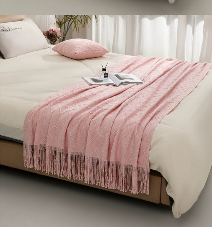 Cozy Knit Throw Blanket