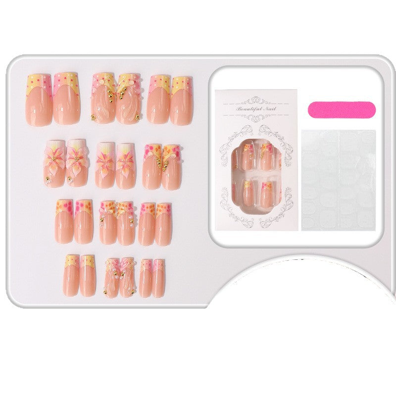 Floral Art Press-On Nail Tips Bowlift