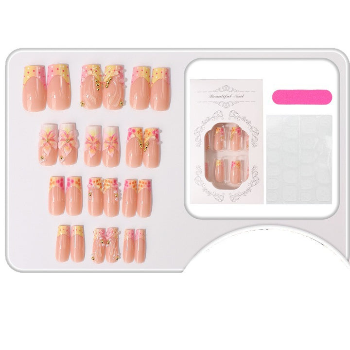 Floral Art Press-On Nail Tips Bowlift