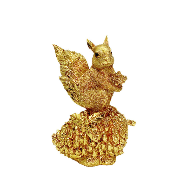 Decorative squirrel sculpture on a cone Bowlift