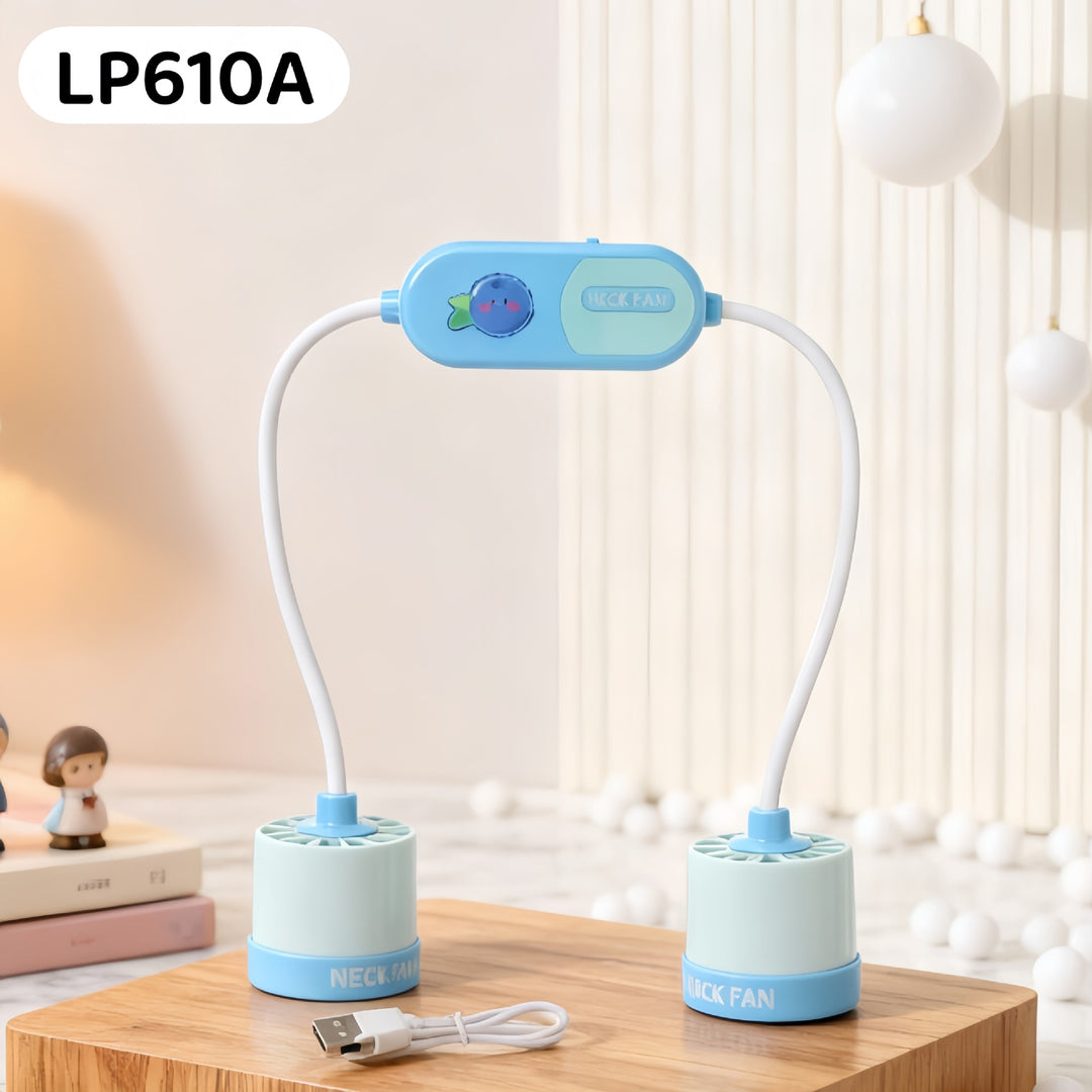 Women Portable Neck Fan with Flexible Design Bowlift