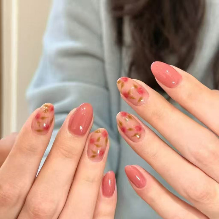 Whimsical Bunny-Themed Press-On Nail Art Set Bowlift