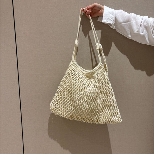 Net tote bag in boho style Bowlift