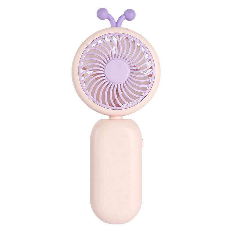 Ladies Portable Hand Fan with Playful Design Bowlift