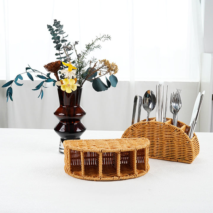 Woven Multi-Compartment Storage Caddy Bowlift