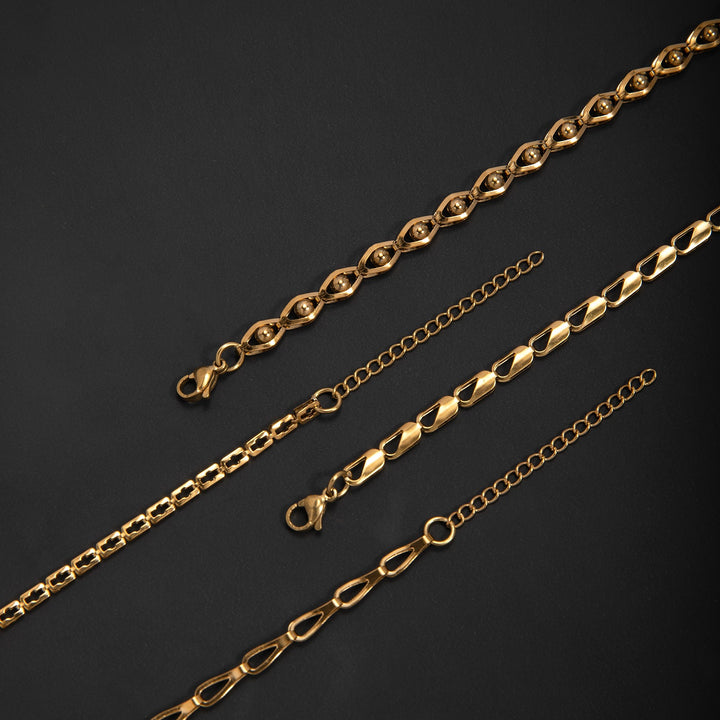 Adjustable Contemporary Link Bracelet Bowlift