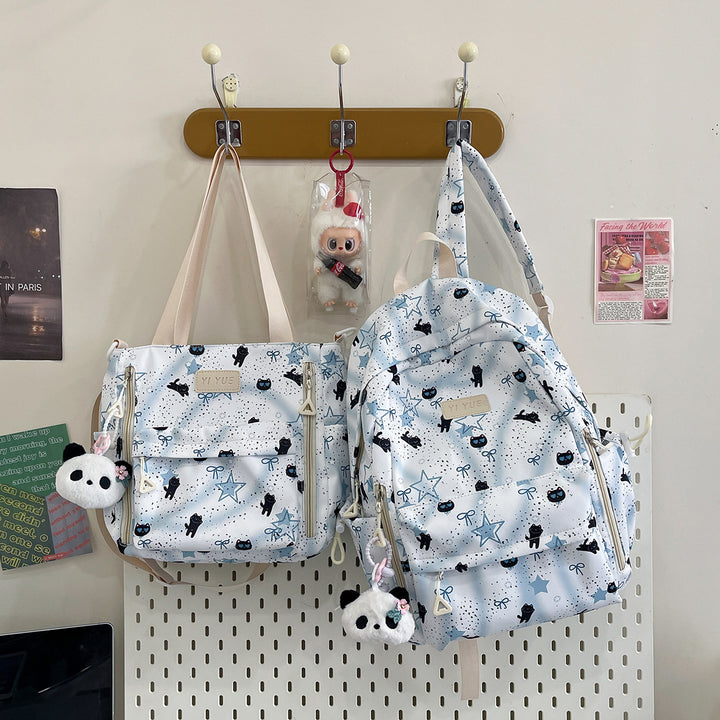 Multi-Pocket Fun-Themed Backpack