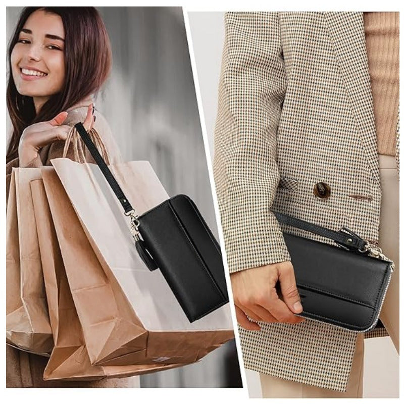 Elegant wallet with practical zipper and card slots Bowlift