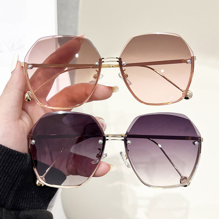 Women's large geometric sunglasses Bowlift