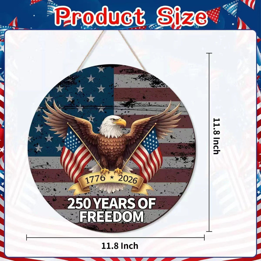 Unisex nan Patriotic Americana Heart Flag Wreath with Ribbon Mesh, Wooden Heart Cutout and Star Accent Bowlsift Bowlift