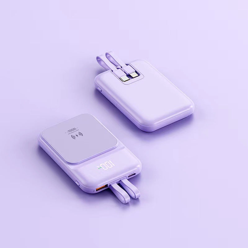 Multifunctional Wireless Power Bank with Integrated Stand Bowlift