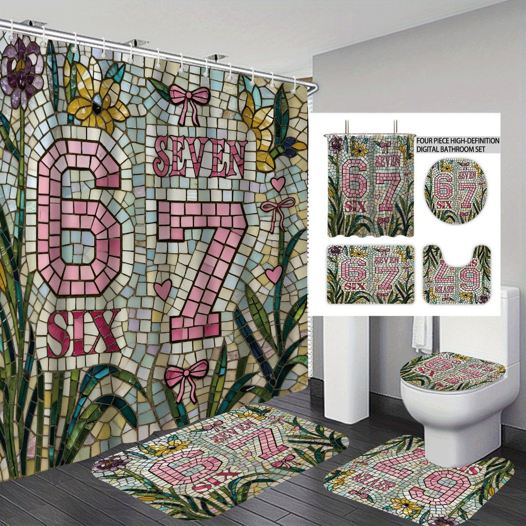Colorful Dessert-Themed Bathroom Set Bowlift