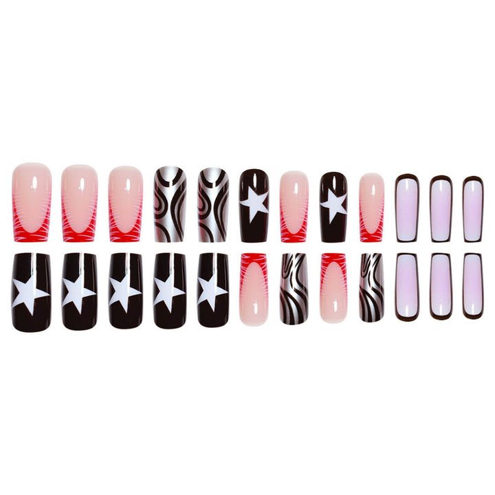 Artistic Geometric Nail Art Extensions Bowlift