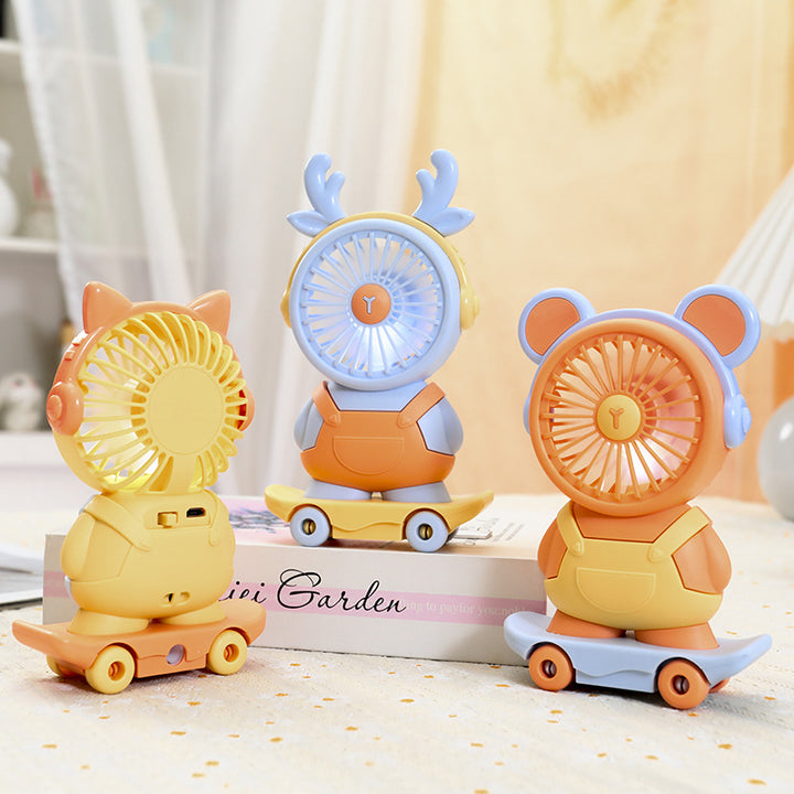 Ladies Portable USB Fan in Cute Animal Design Bowlift