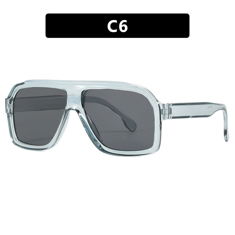 Women's large square sunglasses in a modern design with a sturdy frame Bowlift