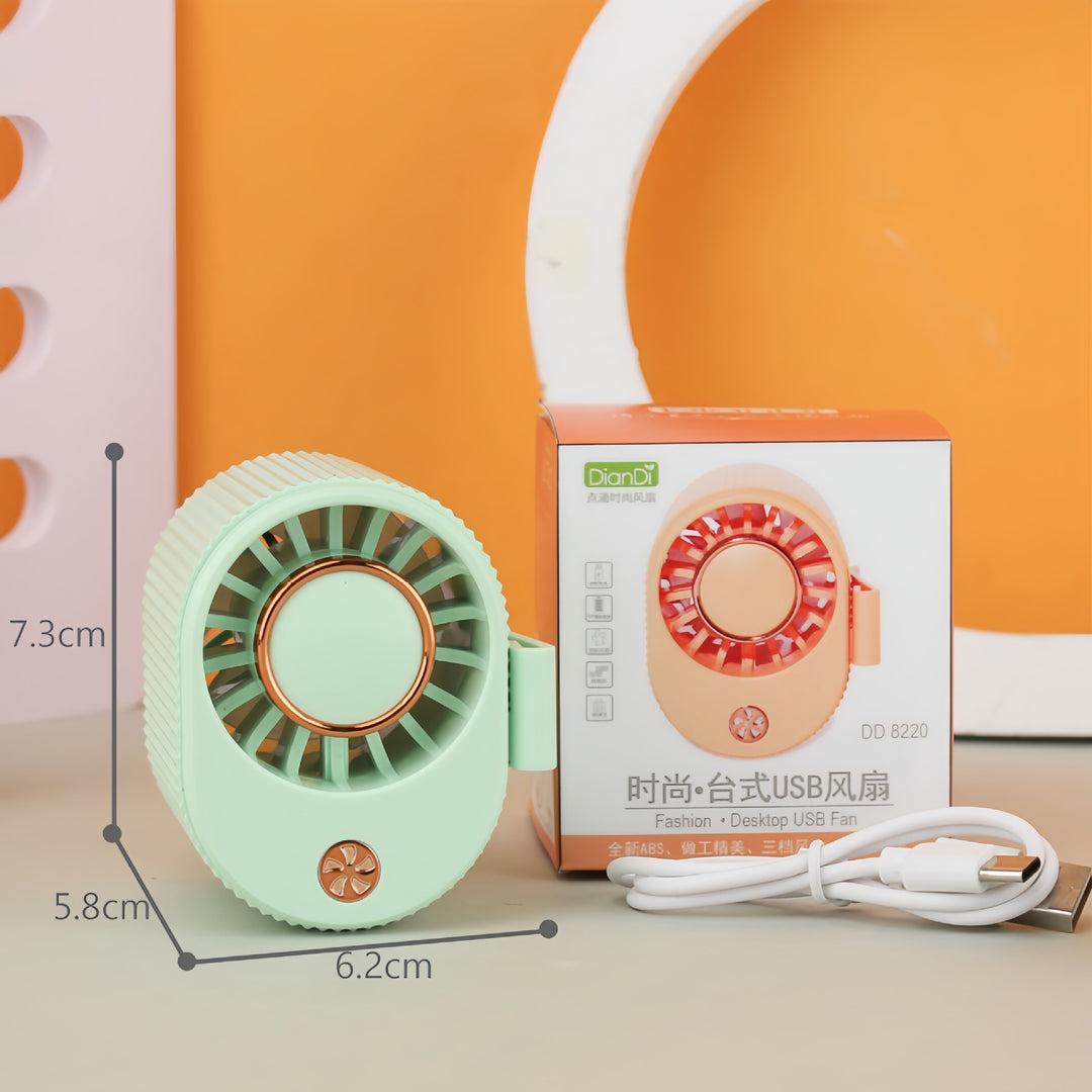 Women portable mini fan with adjustable tilt and USB connection Bowlift