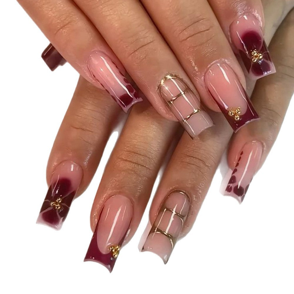 Elegant Decorative Press-On Nails Bowlift