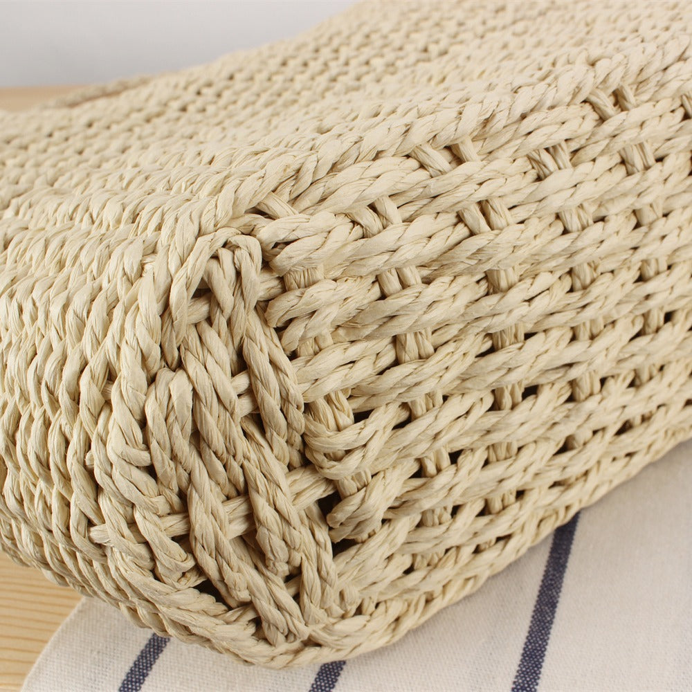 Net shopping bag made of natural woven wicker Bowlift