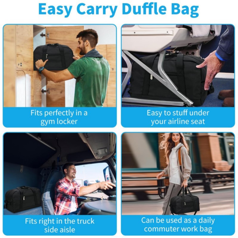 Spacious Travel Duffel Bag Bowlift