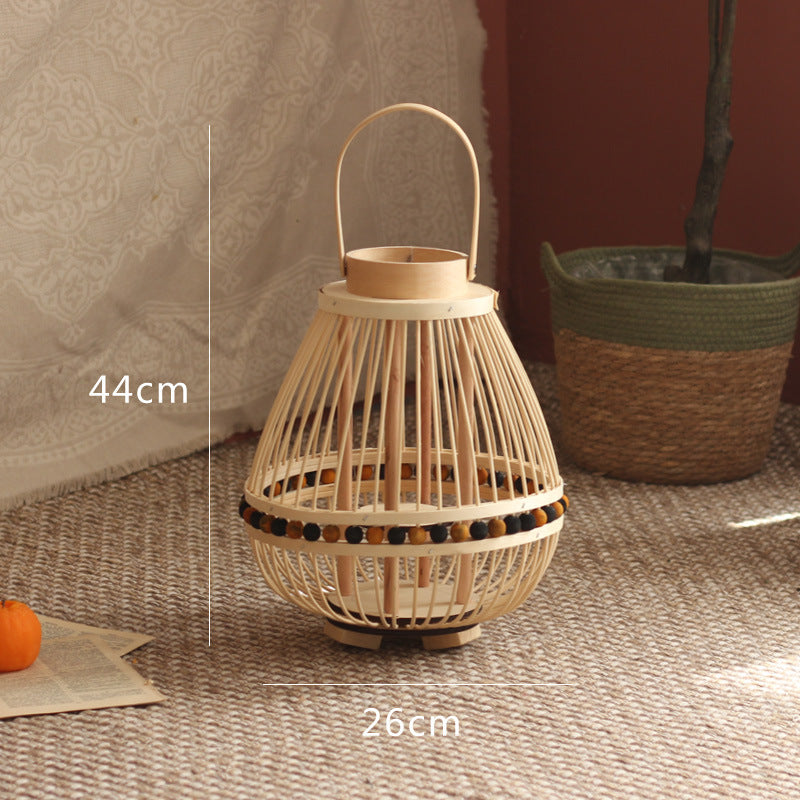 Handcrafted lantern made from natural materials Bowlift