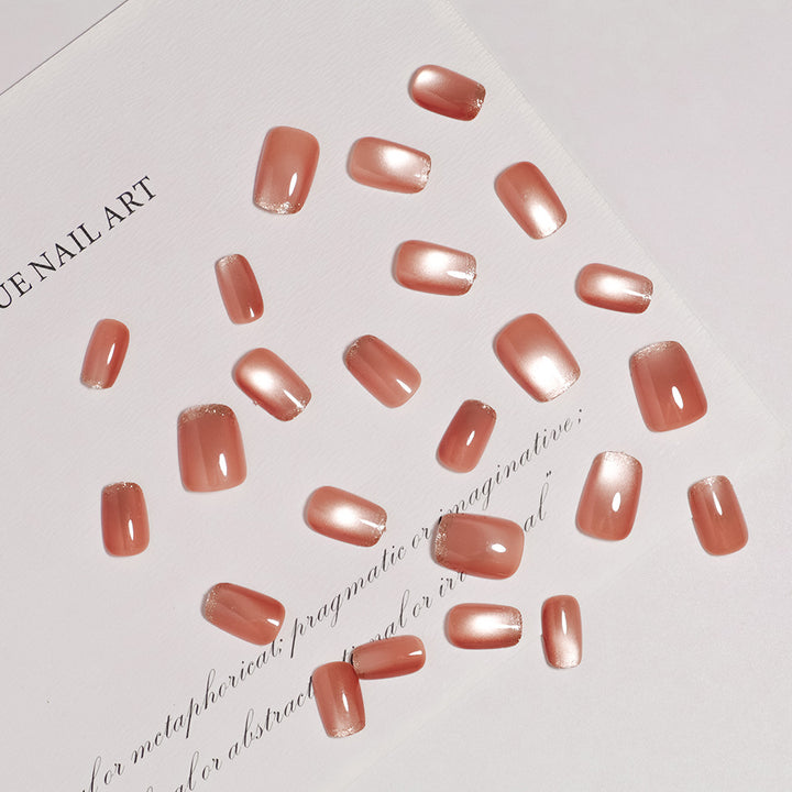 Premium Glossy Gel Press-On Nail Set Bowlift