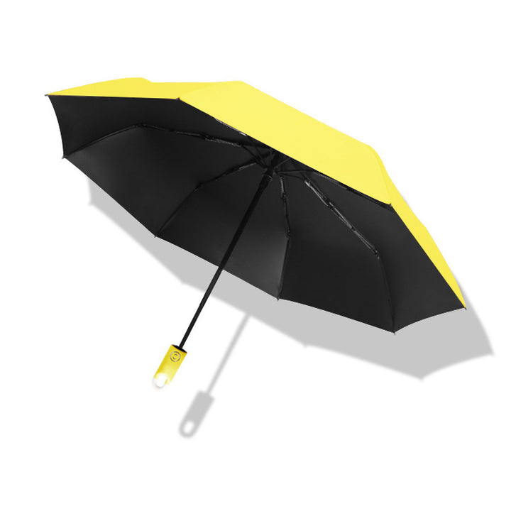 Women's elegant folding umbrella with ergonomic grip and UV protection Bowlift