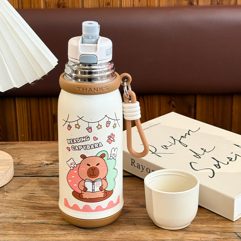 Insulated drinking bottle with cute animal design Bowlift